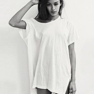 T-shirt dress with slits